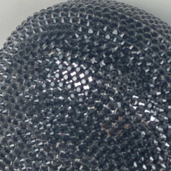 LUX MOB Crystal Heart Clutch Bag in Black - $695. - Picture 11 of 16